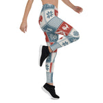 Scotstee Shop - Christmas Pattern in Patchwork style. Traditional Xmas Gift Women's Leggings