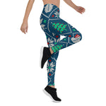 Scotstee Shop - Knitted Christmas Pattern Blue Halloween Women's Leggings