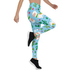 Scotstee Shop - Llamas Large Christmas Baby Blue Halloween Women's Leggings