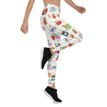 Scotstee Shop - Merry Christmas Pattern Cookie with Hot Cocoa Christmas Gift Halloween Women's Leggings