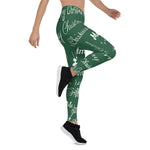 Scotstee Shop - Merry Christmas Pattern Green Halloween Women's Leggings