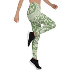 Scotstee Shop - Christmas Rustic Green Woodland Animal Deer Fox Women Christmas Leggings