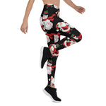 Scotstee Shop - Christmas Santa Claus Snowman Pattern Green Women Christmas Leggings