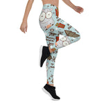 Scotstee Shop - Christmas Seamless Pattern with Cartoon Hamster Women Christmas Leggings