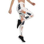 Scotstee Shop - Christmas Seamless Pattern with Reindeer and Christmas Tree Women Christmas Leggings