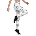 Scotstee Shop - Christmas Trees Black and White Pattern Women Christmas Leggings