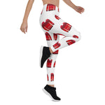 Scotstee Shop - Christmas Ugly Sweater Red White Fun Pattern Women Christmas Leggings