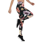 Mother's Day Gift, Mother's Day Leggings Abstract Solid Flowers Full Arrangement Women's Leggings