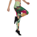 Mother's Day Gift, Mother's Day Leggings Beautiful Floral pretty Roses Gadern Women's Leggings