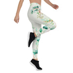 Mother's Day Gift, Mother's Day Leggings Beautiful Flowers Floral Pattern Women's Leggings