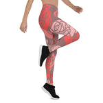 Mother's Day Gift, Mother's Day Leggings Bed of Roses Flower Women's Leggings