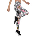 Mother's Day Gift, Mother's Day Leggings Chickadees in the Wild Rose Women's Leggings