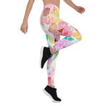 Mother's Day Gift, Mother's Day Leggings Classy Watercolor Rose Floral Women's Leggings