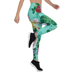 Mother's Day Gift, Mother's Day Leggings Colorful Roses & Flowers Garden Women's Leggings