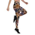 Mother's Day Gift, Mother's Day Leggings Colorful Roses Garden Vintage Women's Leggings