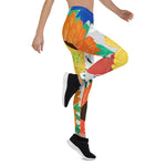 Mother's Day Gift, Mother's Day Leggings Colorful Spring Floral Women's Leggings