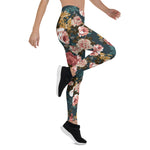 Mother's Day Gift, Mother's Day Leggings Cute Rose Flower Patter 1 Women's Leggings