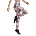 Mother's Day Gift, Mother's Day Leggings Floral Pattern Tissue Women's Leggings