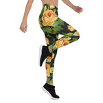 Mother's Day Gift, Mother's Day Leggings Floral pattern with Beautiful Roses Women's Leggings