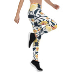 Mother's Day Gift, Mother's Day Leggings Floral seamless pattern with Roses Flower Women's Leggings