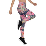 Mother's Day Gift, Mother's Day Leggings Floral Watercolor Botanicals Flower Women's Leggings