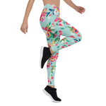 Mother's Day Gift, Mother's Day Leggings Flowers Pattern Women's Leggings