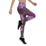 Mother's Day Gift, Mother's Day Leggings Pink Tapestry Roses Women's Leggings
