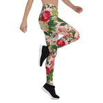 Mother's Day Gift, Mother's Day Leggings Vintage Botanical Floral Rose Gadern Women's Leggings
