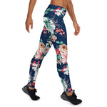 Mother's Day Gift, Mother's Day Leggings Vintage Floral Rose and small Flowers Women's Leggings