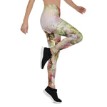 Mother's Day Gift, Mother's Day Leggings Vintage Rose Flowers Women's Leggings