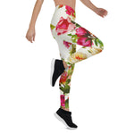 Mother's Day Gift, Mother's Day Leggings Vintage Summer Pink Rose Peonies Flowers 1 Women's Leggings