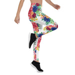 Mother's Day Gift, Mother's Day Leggings watercolor boho chic Flowers Women's Leggings