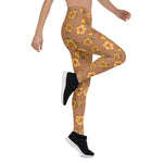 Mother's Day Gift, Mother's Day Leggings Yellow Roses Women's Leggings