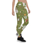 Scotstee Shop - Animal Vintage Christmas Sheep Gift Women's Christmas Leggings
