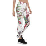 Scotstee Shop - Beautiful Red Christmas Watercolor, Gift Women's Christmas Leggings