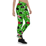 Scotstee Shop - Christmas Border Collie Green Gift Xmas Women's Leggings