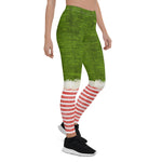 Scotstee Shop - Christmas Chic Elf Costume Green Holiday Fun Xmas Women's Leggings