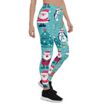 Scotstee Shop - Christmas Design With Santa Claus, Beer, Deer, Box Gift Christmas Tree Women's Leggings
