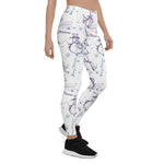 Scotstee Shop - Christmas Elements Winter Snowman Sketch Holiday Xmas Gift Women's Leggings