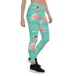 Scotstee Shop - Christmas Flamingo Stripe Gift Christmas Women's Leggings