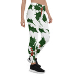 Scotstee Shop - Christmas Holly and Berries Pattern Xmas Gift Women's Leggings