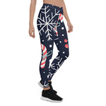 Scotstee Shop - Holiday Seamless Pattern with Christmas Candies Halloween Women's Leggings