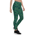 Scotstee Shop - Christmas Holly Green Pattern 1 Gift Xmas Women's Leggings