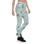 Scotstee Shop - Christmas Party Seamless Wrapping Pattern Gift Xmas Women's Leggings