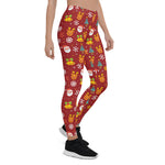 Scotstee Shop - Christmas Pattern with Santa and Reindeer Xmas Gift Women's Leggings