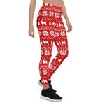 Scotstee Shop - Longhaired Chihuahua Silhouettes Christmas Holiday Halloween Women's Leggings