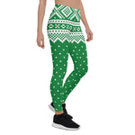 Scotstee Shop - Mariusgenser Sweater Pattern Green Halloween Women's Leggings