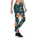 Scotstee Shop - Modern Watercolor Christmas Holiday Cookie Pattern Halloween Women's Leggings
