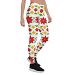 Scotstee Shop - Christmas Poinsettias Ugly Sweater Women Christmas Leggings
