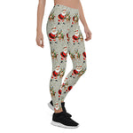 Scotstee Shop - Christmas Retro Santa and Reindeer Funny Xmas Gift Women Christmas Leggings